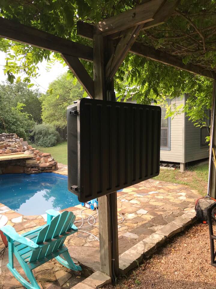outdoor tv storm shelter